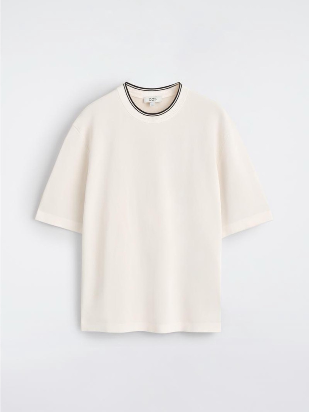 COS Oversized Double-faced knitted t-shirt